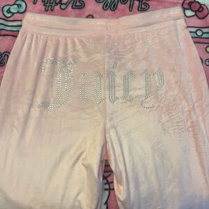 Juicy Couture Pink Velour Pants